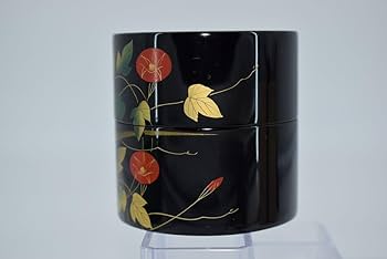 Amazon.co.jp: 茶道具朝顔絵中次茶器峯清作棗茶道17-3115 303